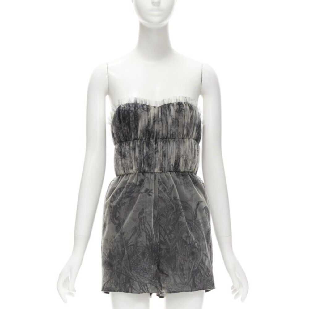 Christian Dior Tulle Pleated Romper